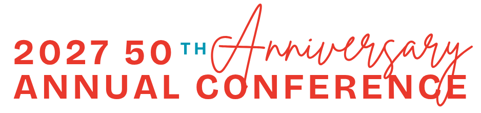 SVU 2027 50th Anniversary Annual Conference Logo Orange